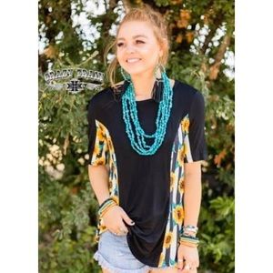 Crazy Train Sunflower Shirt